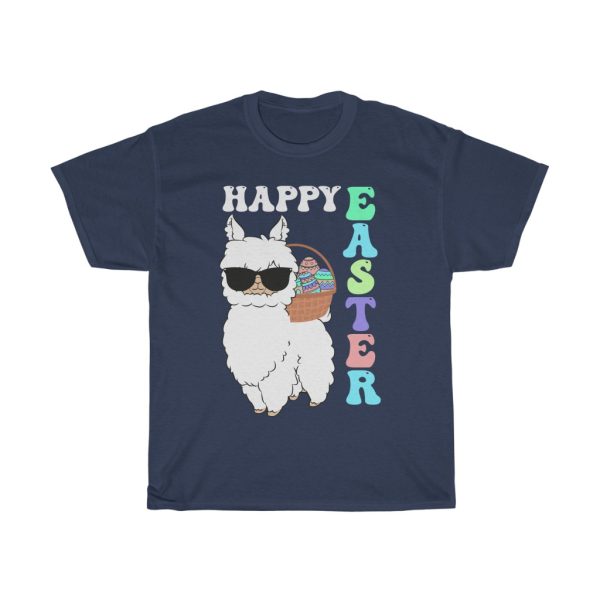 A Easter Holiday Cute Llama Easter Bunny Tshirt