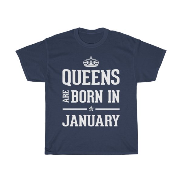 queens are born in january birthday gift t-shirt