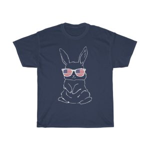 A Bunny Face Sunglasses Easter Day Usa Tshirt