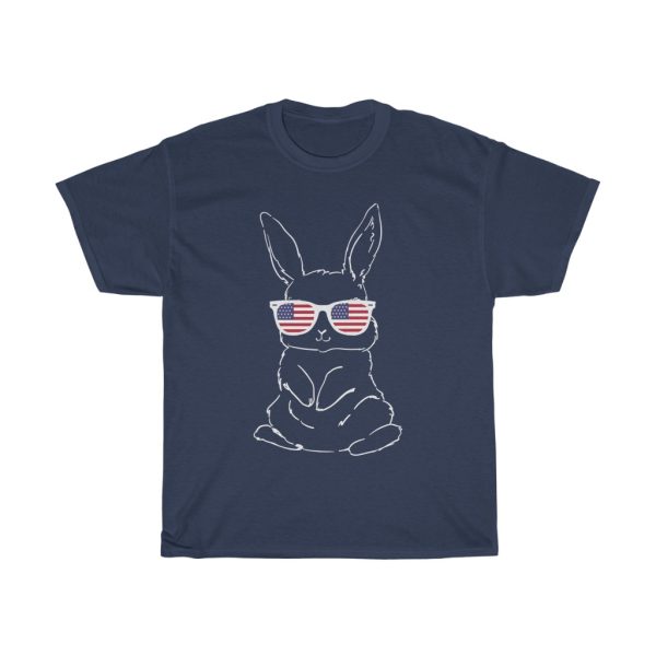 A Bunny Face Sunglasses Easter Day Usa Tshirt