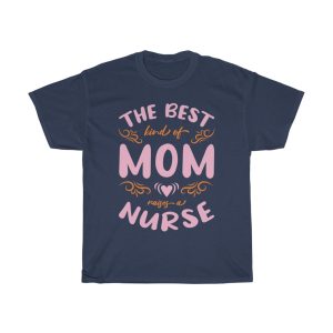 Mom Raises A Nurse Typography Tshirt