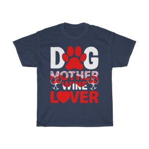 Dog Mother Wine Lover Tshirt Design 2