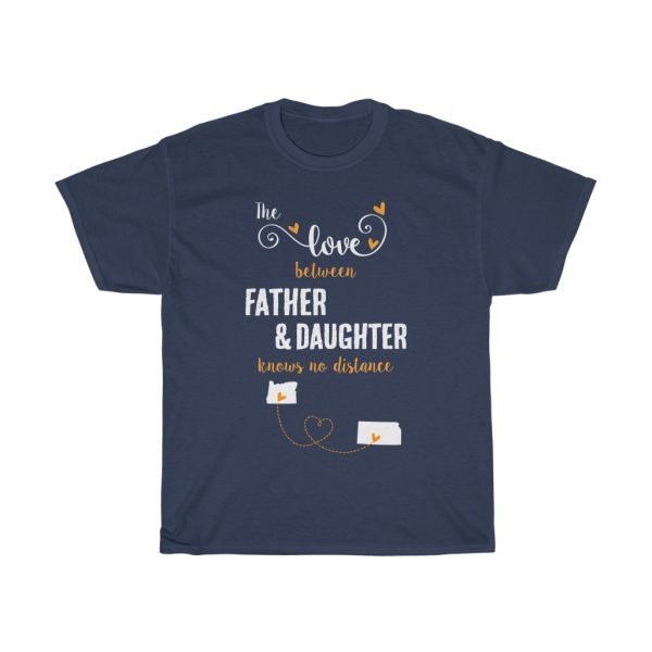 The Love Between Father & Daughter Kansas Cool Gift T-shirt