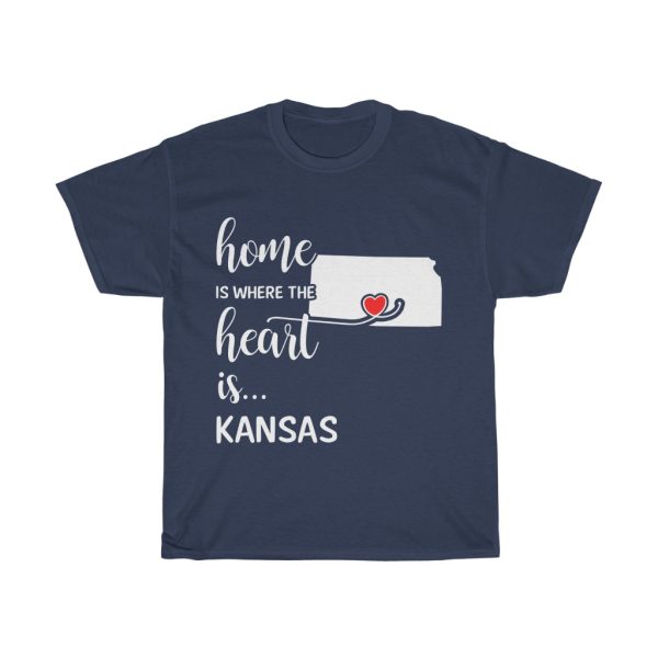 Kansas Home Is Where Heart Is Cool Gift T-shirt