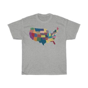 Separate Color Map Of Usa Tshirt