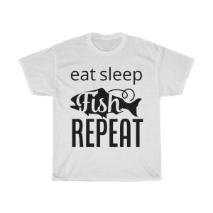 Eat Sleep Fish Repeat Tshirt