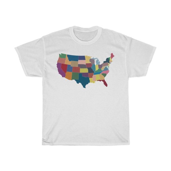 Separate Color Map Of Usa Tshirt