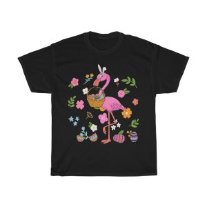 A Flamingo Easter Eggs Bunny Easter Day Tshirt