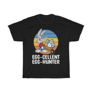 A Egg Cellent Egg Hunter Easter Day Bunny Tshirt