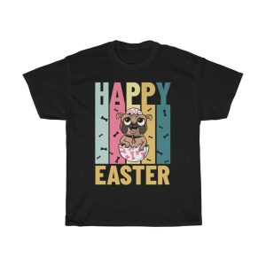 A Happy Easter Dog Lover Bunny Ears Eggs Tshirt