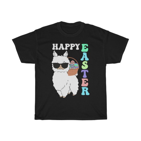 A Easter Holiday Cute Llama Easter Bunny Tshirt