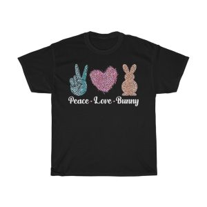 Peace Love Bunny Easter Tshirt