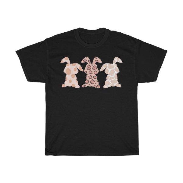 A Leopard Easter Bunny Rabbit Trio Cute Tshirt