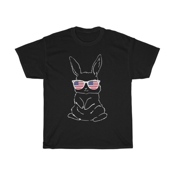 A Bunny Face Sunglasses Easter Day Usa Tshirt