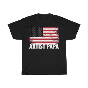 Artist Papa Men Gift Shirt