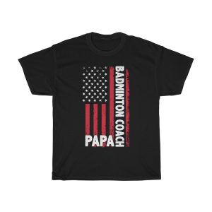 Badminton Coach Papa Gift Shirt