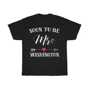 Soon To Be Mrs Washington Womens Bridal Wedding Gift T-shirt