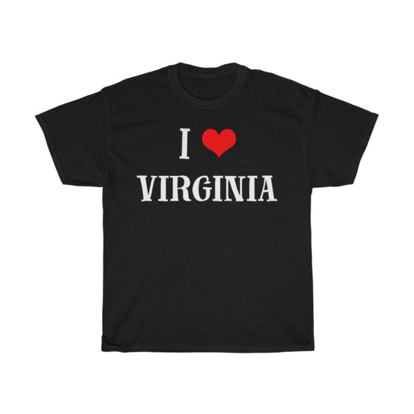 I Love Virginia Cool Gift T-shirt