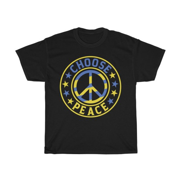 Choose Peace Save Ukraine T-shirt Design 2