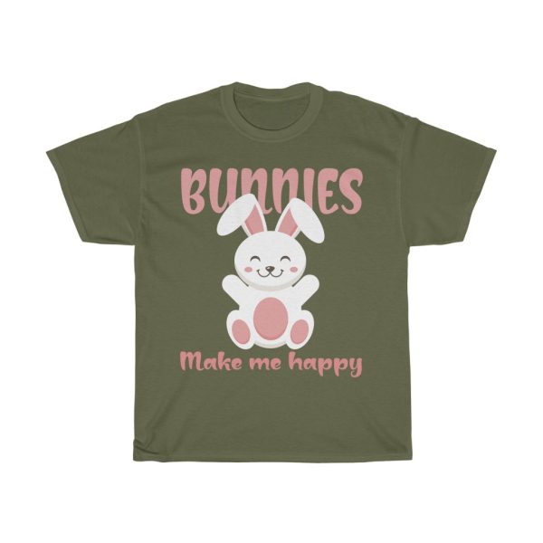 A Bunnies Make Me Happy Cute Easter Bunny Tshirt