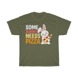 A Some Bunny Needs Pizza Italian Easter Tshirt