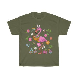 A Flamingo Easter Eggs Bunny Easter Day Tshirt