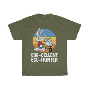 A Egg Cellent Egg Hunter Easter Day Bunny Tshirt