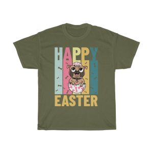 A Happy Easter Dog Lover Bunny Ears Eggs Tshirt