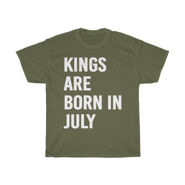 kings are born in july birthday gift t-shirt