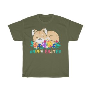 Easter Sunday Cat Bunny Tshirt