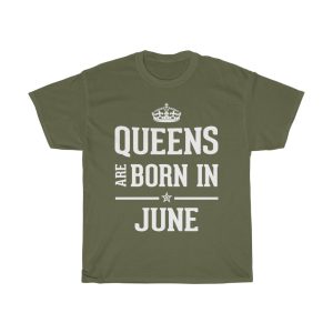 queens are born in june birthday gift t-shirt