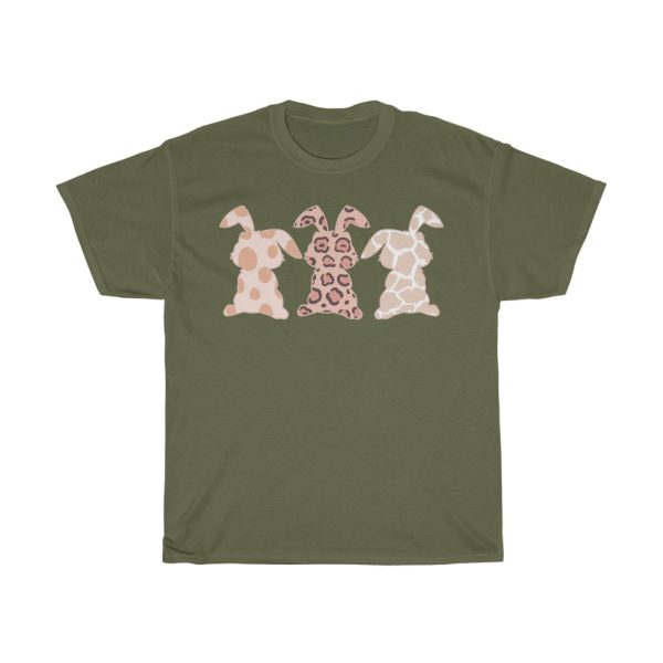 A Leopard Easter Bunny Rabbit Trio Cute Tshirt