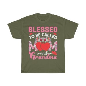 Blessed To Be Called Mom And Grandma Tshirt