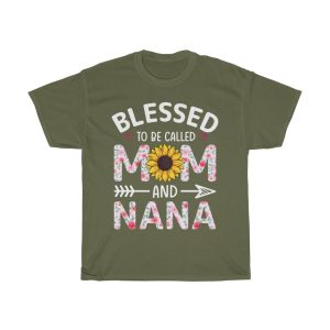 Blessed To Be Called Mom And Nana Tshirt Design 1