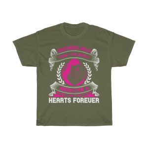 Mothers Hold Their Children Hands For A Short While But Their Hearts Forever Tshirt Design 2