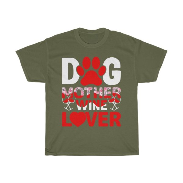 Dog Mother Wine Lover Tshirt Design 2