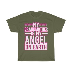 My Grandmother Is My Angel On Earth Tshirt Design 1