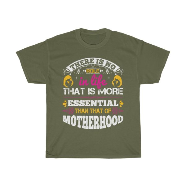 There Is No Role In Life That Is More Essential Than That Of Motherhood Tshirt