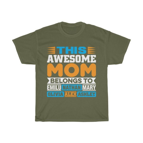 This Awesome Mom Belongs  Tshirt