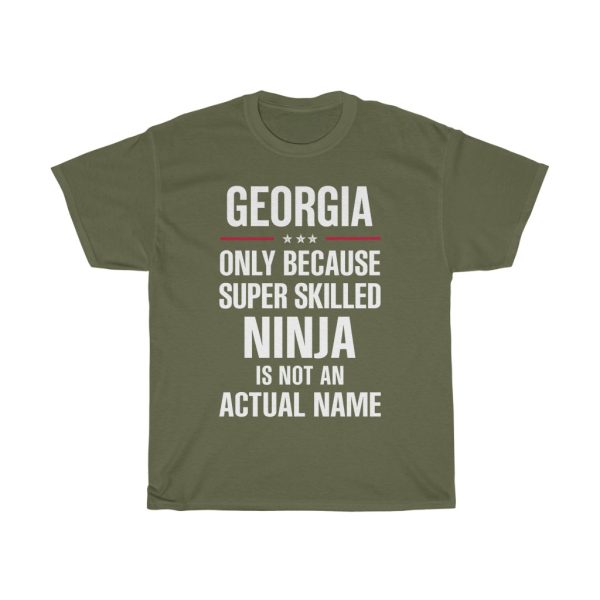 Gift For A Super Skilled Ninja Georgia Name T-shirt