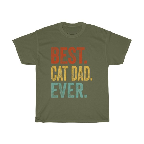 Best Cat Dad Ever Gift Shirt Design 1