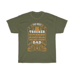 Best Trucker Dad Gift Shirt Design 1