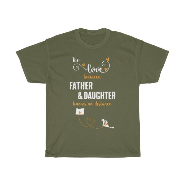 The Love Between Father & Daughter Maryland Cool Gift T-shirt