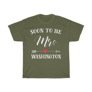 Soon To Be Mrs Washington Womens Bridal Wedding Gift T-shirt