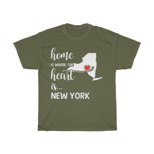 New York Home Is Where Heart Is Cool Gift T-shirt