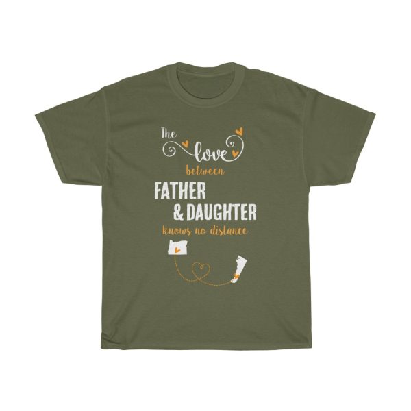 The Love Between Father & Daughter Delaware Cool Gift T-shirt