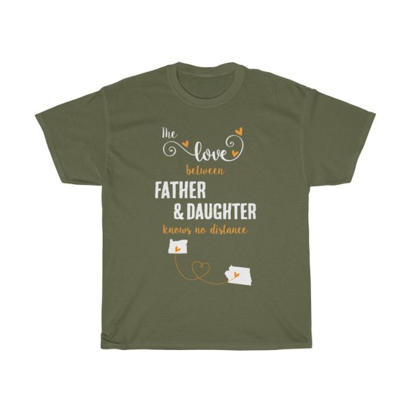 The Love Between Father & Daughter Iowa Cool Gift T-shirt