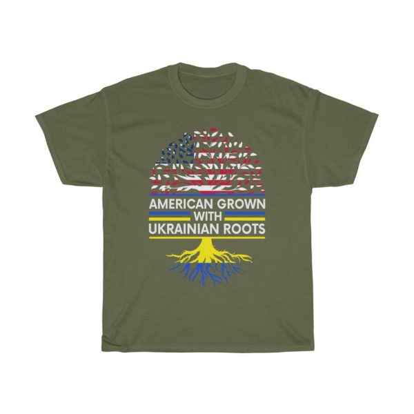 American Grown With Ukraine Roots T-shirt