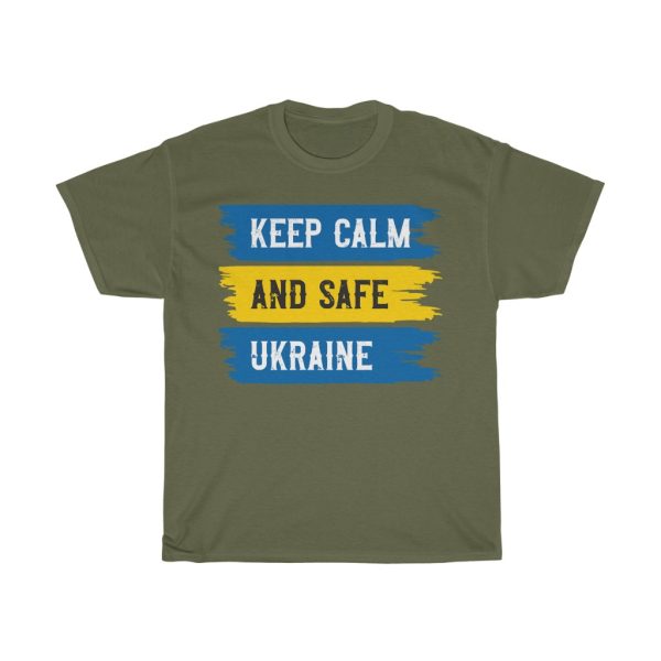 Keep Calm And Safe Ukraine T-shirt Design 1