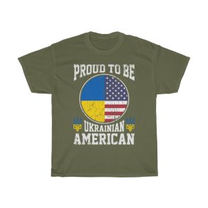 Proud To Be Ukrainian America I Stand With Ukraine T-shirt Design 2